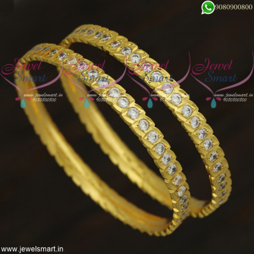Gold stone bangles sale
