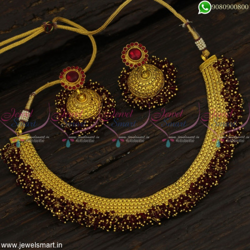 Fabulous Colour Beads Fashion Jewellery Jhumka Set Famous During Indian Festivals NL22849