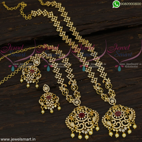 Fabulous Ideas of Long Gold Necklace Combo In Artificial Jewellery Online NL22696