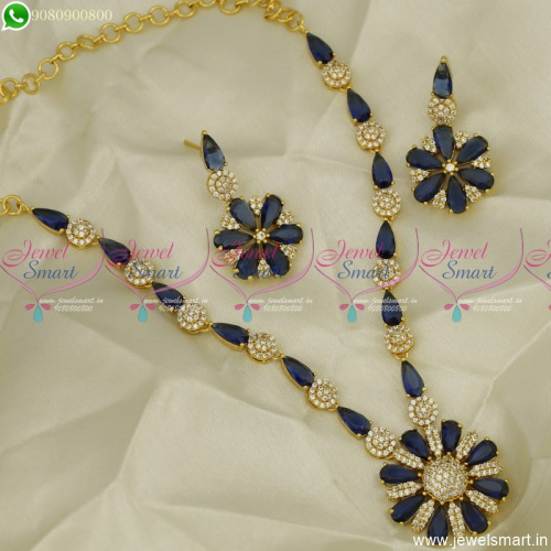Fanciful Colour Stones Gold Plated Necklace Set Admirable Design Latest Jewellery