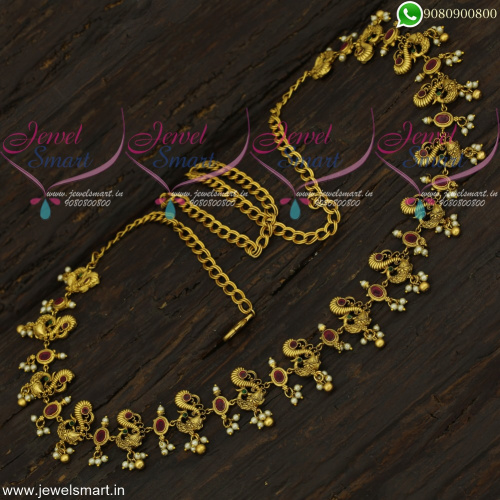 Fancy Hip Chain Bridal Fashion Jewellery Stylish Ornaments Online Antique Gold