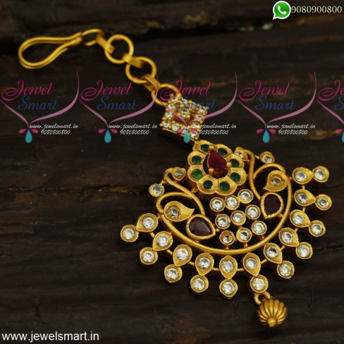 Fancy Small Nethi Chutti Designs Kids Maang Tikka Latest Arrivals Fashion Jewellery T23958
