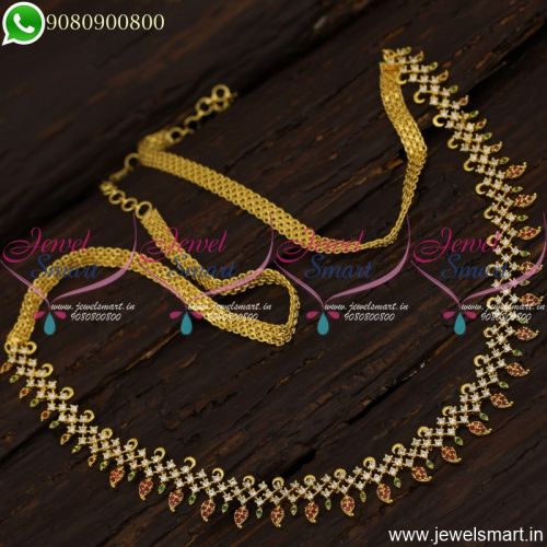 Fancy Vaddanam With CZ Stones For Marriage Sarees Imitation Collections H21298