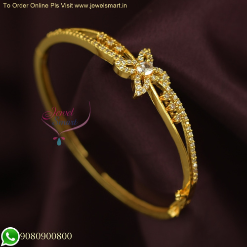 Floral Gold Bracelet Designs | Low Price Artificial Jewellery Collections B25925