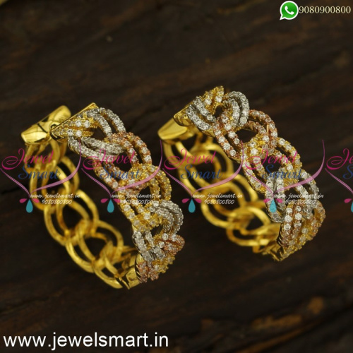 Get More Fans With Admirable Fashion Earrings Bali Form Tri Colour Gold ER24493