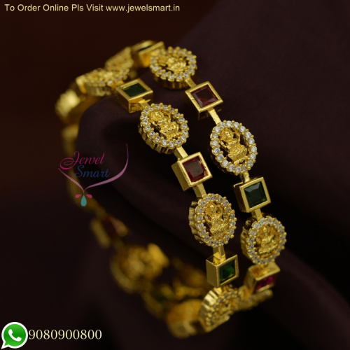 Latest South Indian Temple Bangles - Gold Catalogue-Inspired Collection B25785