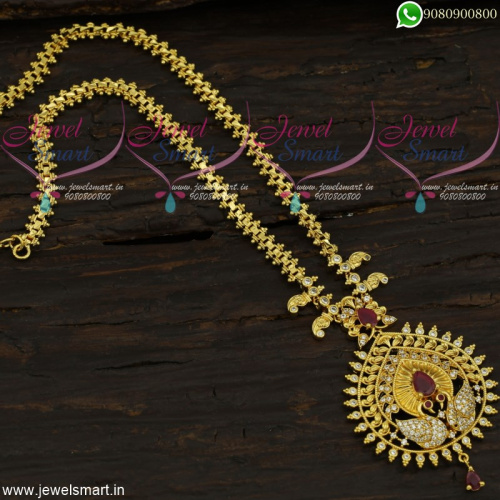 Gold Chain Design For Women With Pendant Latest Imitation Collections Online CS21763