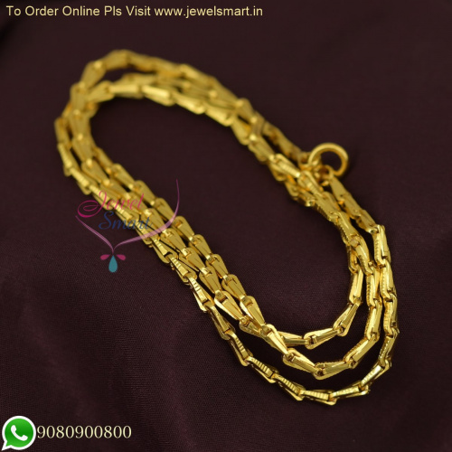 Godumai Gold Chain Designs 24 Inches Copper Metal Guaranteed Plating Quality C26648