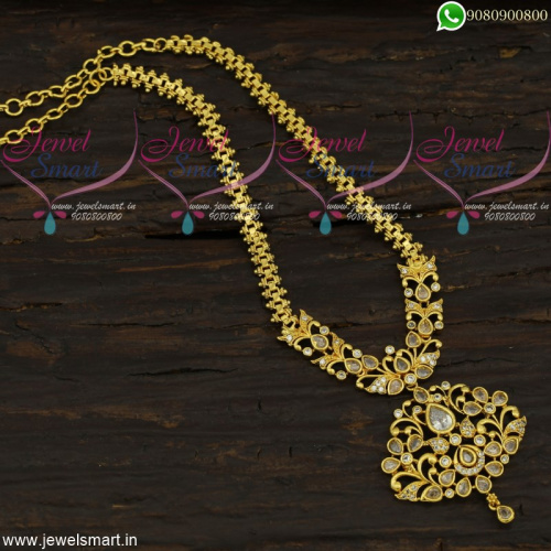 Gold Chain Design For Ladies In Imitation Collections South Indian Jewellery CS21766