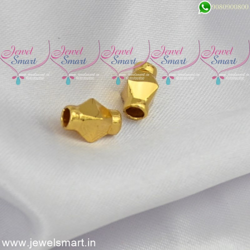 South Indian Gold Covering Gundu Mani Thali Accessories Diamond Cut Beads MS24902