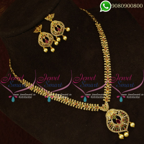 Gold Design Simple Necklace Set Latest Imitation Collections Online NL20863