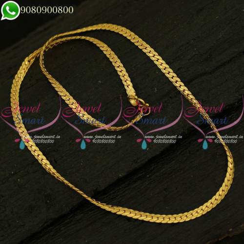 Gold Plated Chains Daily Wear 18 Inches Traditional Model Online