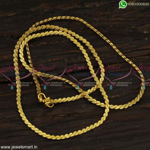 Gold Plated Fancy Design Chains Daily Wear 24 Inches Shop Online Jewelsmart