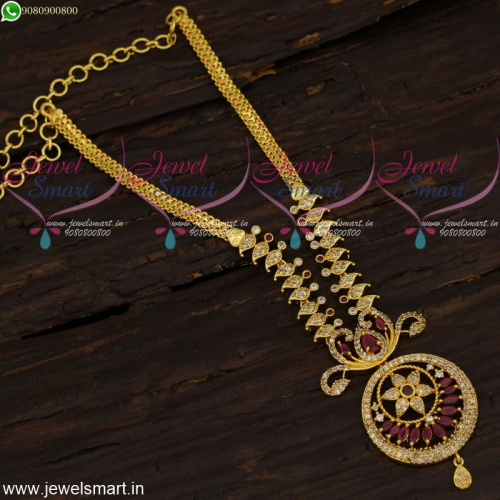 Gold Plated Necklace Design New South Indian Fashion Jewellery Online
