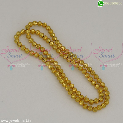 Designer Golden Beads For Jewellery Making Fancy 4 MM Size Gold Plated Online JB22526