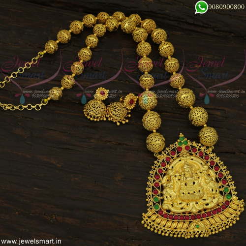 Gorgeous Temple Jewellery Handcrafted Beaded One Gram Gold Designs Online NL22427