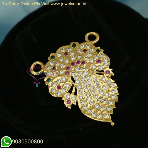 Impon Pendant Riboon Knot Designs: Handmade South Indian Jewellery P26449