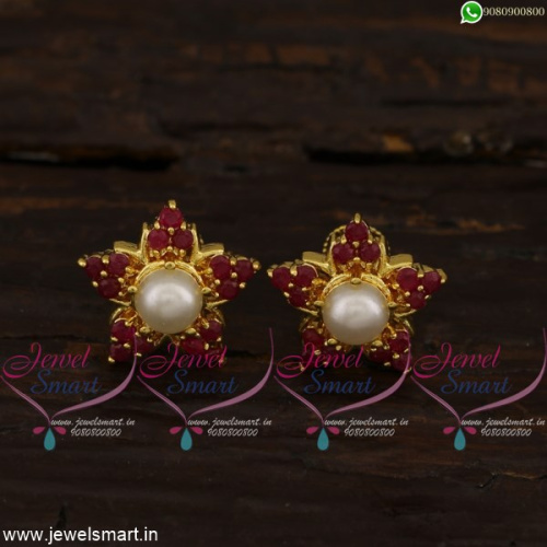 Indian Style Ear Studs New Fashion Jewellery Gold Plated Collections