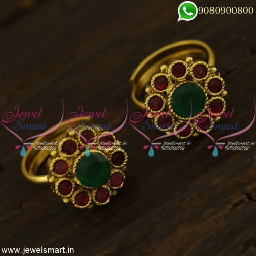 Metti Toe Rings Online Indian Jewellery Copper Metal Jewellery AD Stones T21290