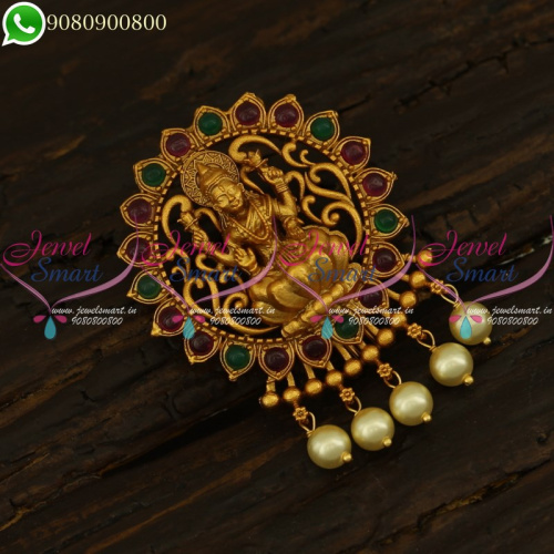 Jada Billa Temple Jewellery Matte Gold Plated Accessory Shop Online H21160