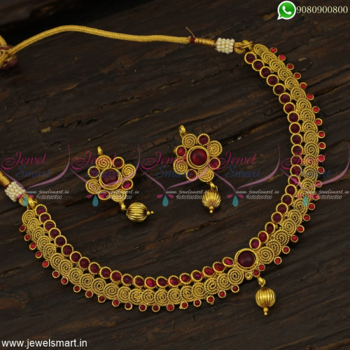 Jalebi Design Popular Model Necklace Set At Offer Prices Online Antique Jewellery NL22817