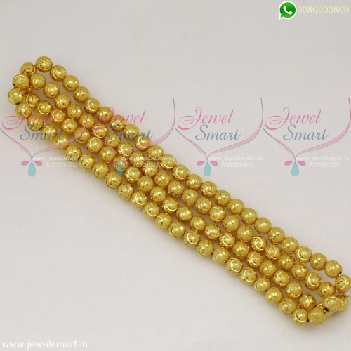 Jewellery Beading Materials Online 8 MM Lightweight Golden Beads 