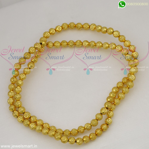 Jewellery Making Materials Online Gold Plated Designer Beads 8 MM 