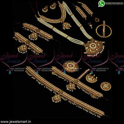Jewellery Set for Kuchipudi Dance Low Price Assorted Ornaments Kit Online D23073