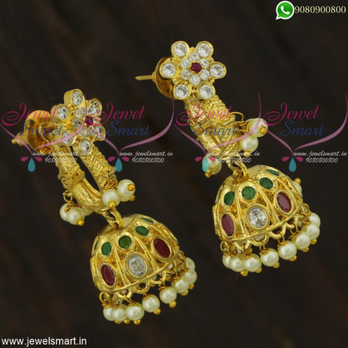 Latest Jhumka Earrings Fabulous Designer Jewellery Collections Online J22190