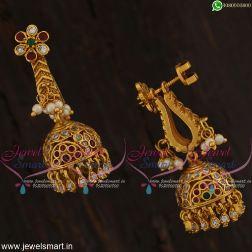 Jhumkas Online Designer Jewellery Gold Plated Matte Finish New Fashion J21480