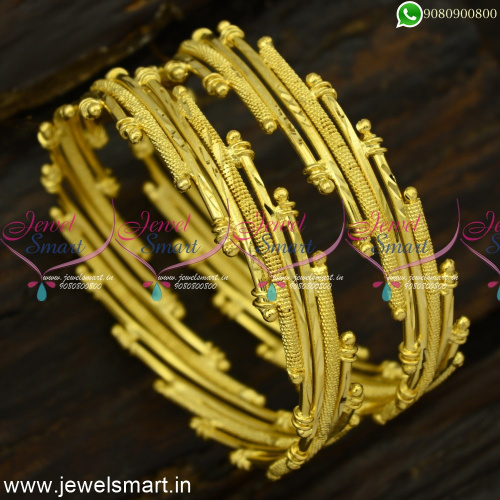 Kambi Valayal Gold Kangan Designs Bangles For Women Covering Jewellery Online B24864