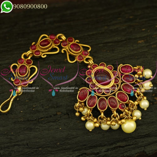 Kemp Jewellery MaangTikka Latest Traditional Nethichutti Designs Online T20898