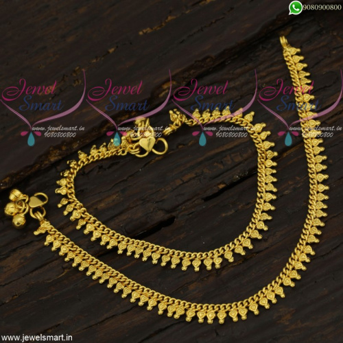 Kids Jewellery Baby Girl Size Golusu Anklets South Indian Designs A21715