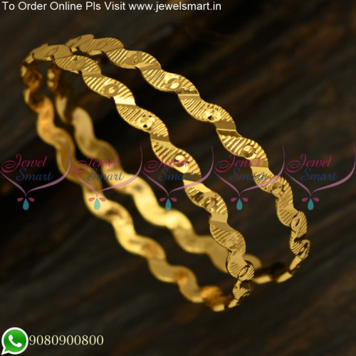 Kids Neli Valayal Light and Soft Baby Bangles Gold Plated Daily wear B25209