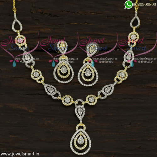 Latest Diamond Jewellery Designs In Imitation Necklace New Fashion Online NL21890