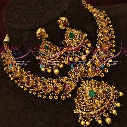 Latest Gold Necklace Designs Gorgeous Antique Jewellery Online NL16989A