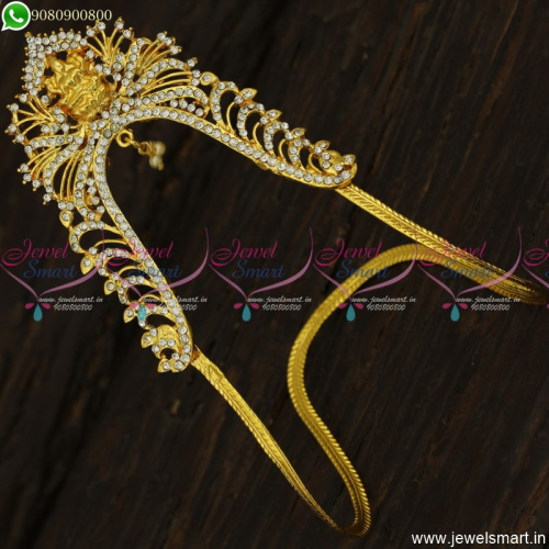 Latest Traditional Temple Aravanki Low Price Wedding Wear Jewellery Online V23462
