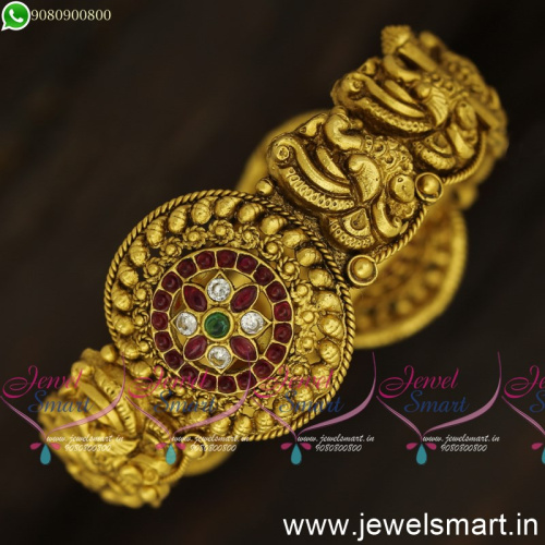 Lavish Peacock Nagas Valayal Kada Gold Bangles Design Catalogue Jewellery Online B24172