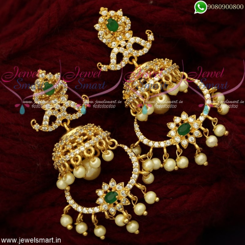 Layer Style Chandbali New Gold Jhumka Designs Jewellery Fashion Trends J19171