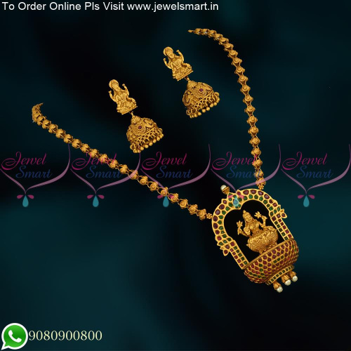 Unique Chapparam Prabhavali Antique Temple Jewellery Matte Pendant Earring Sets Shop Online PS24723