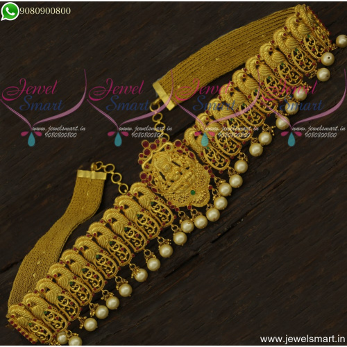 Magnificent Vaddanam Bridal One Gram Gold Jewellery Temple Designs