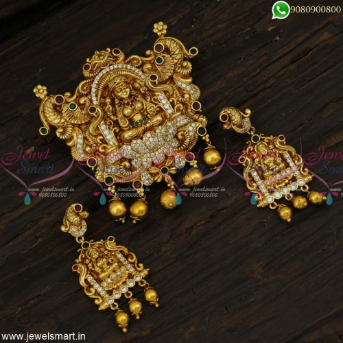 Majestic Pendant Sets Indian Jewellery Latest Nagas Gold Antique Collections Online PS23058