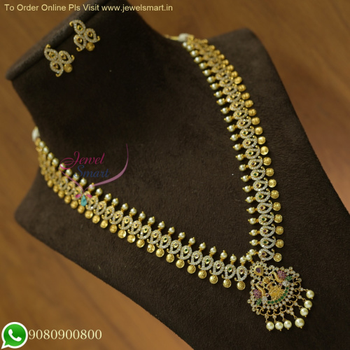 Mango Design Laxmi Coin Long Necklace - Affordable Haram Collections NL25894