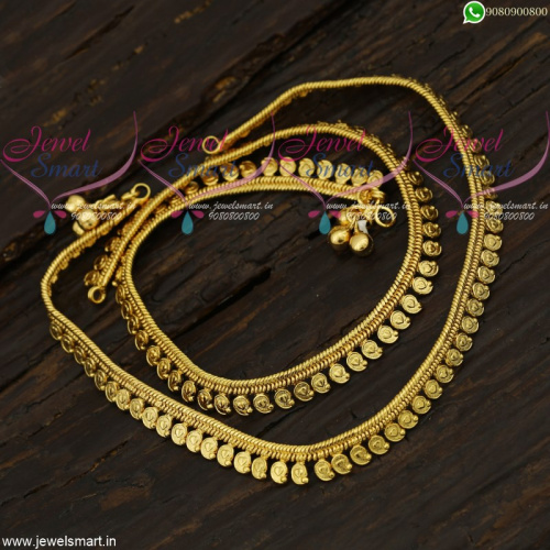 Mango Model Anklets Golusu South Indian Jewelry Daily Wear Collections A21719