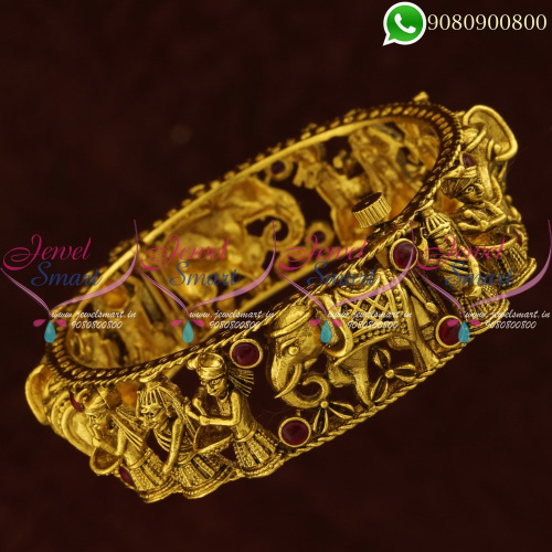 Marriage Party Design Antique Bangles Latest South Jewellery Collections Online B20866