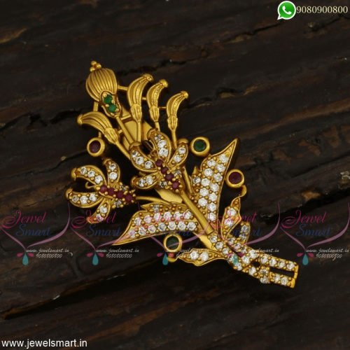 Matte Look Saree Brooches Fancy Design Shop Online New Fashion Jewellery SP22763