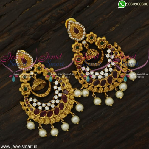 Multi Layer Chandbali Earrings With Jhumka Latest Artificial Jewellery