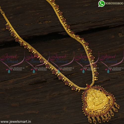 Nagas Pendant One Gram Gold Long Necklace Tamilnadu Special Jewellery Online NL22799