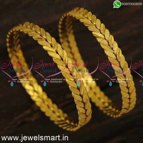 New Daily Wear Gold Bangles Designs Best Price Valayal Online For Quality B24495