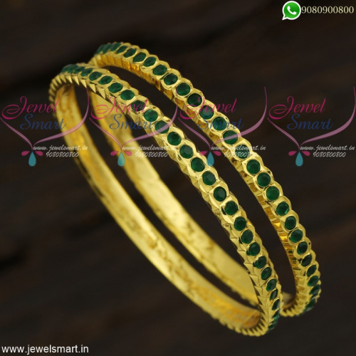 New Design Getti Metal Designer Valayal Gold Bangles Model Jewellery B22065